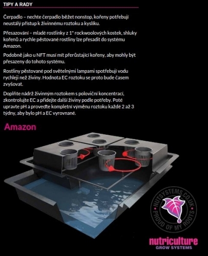 Amazon 8, Aeroponický systém pro 8 rostlin