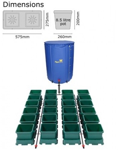 Autopot Easy2grow Kit s 24 květináči, včetně FlexiTank 225L