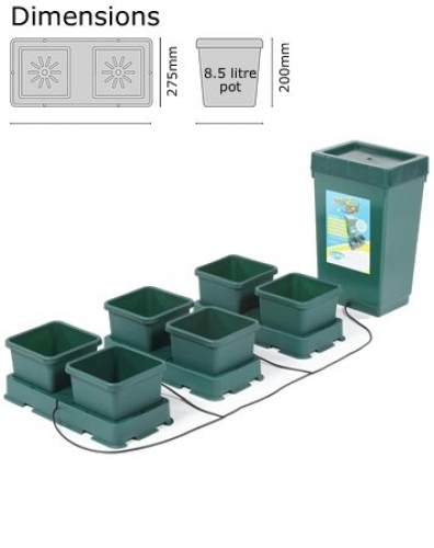 Autopot Easy2grow Kit s 6 květináči, včetně nádrže 47L