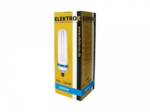 Úsporná lampa ELEKTROX 250W, 6500K, růstové spektrum.