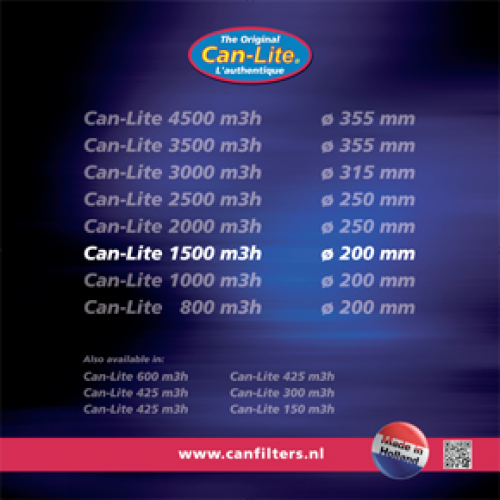 Filtr CAN-Lite 1500m3/h, příruba 200mm,