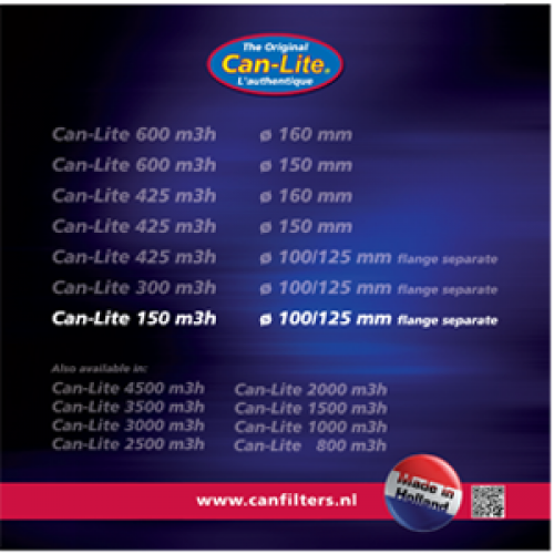 Filtr CAN-Lite 150m3/h, bez příruby