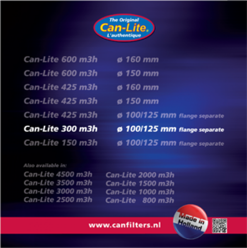 Filtr CAN-Lite 300m3/h, bez příruby