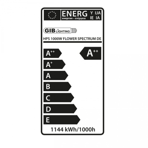 Výbojka GIB Lighting Flower Spectrum XTreme Output 1000W HPS DE, 400V