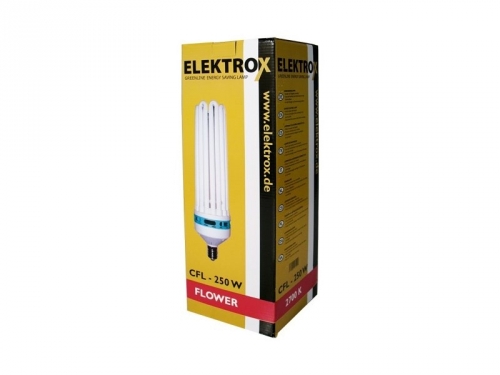 Úsporná lampa ELEKTROX 250W, 2700K, květové spektrum.